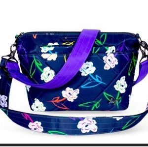 NWT Lug Flare 2 Crossbody/Shoulder Bag w 2 straps Bright Floral